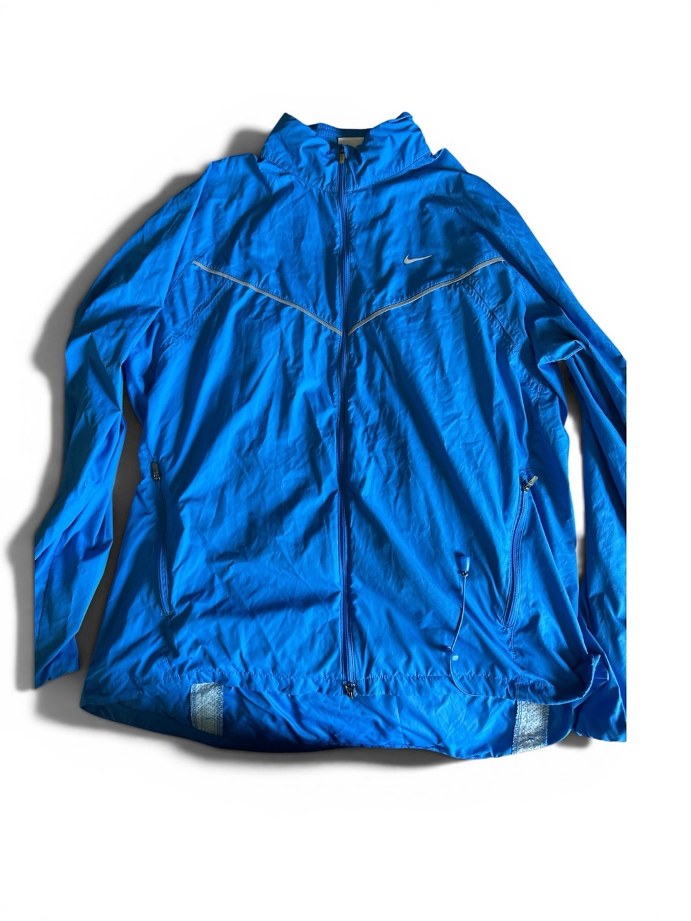 Nike Women’s Bright Blue Full-Zip Windbreaker Jacket XL